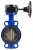 Затвор дисковый поворотный ABRA Ду200 Ру16 BUV-VF826D, межфланцевый, корпус - чугун, диск - чугун, редуктор, EPDM в Саратове